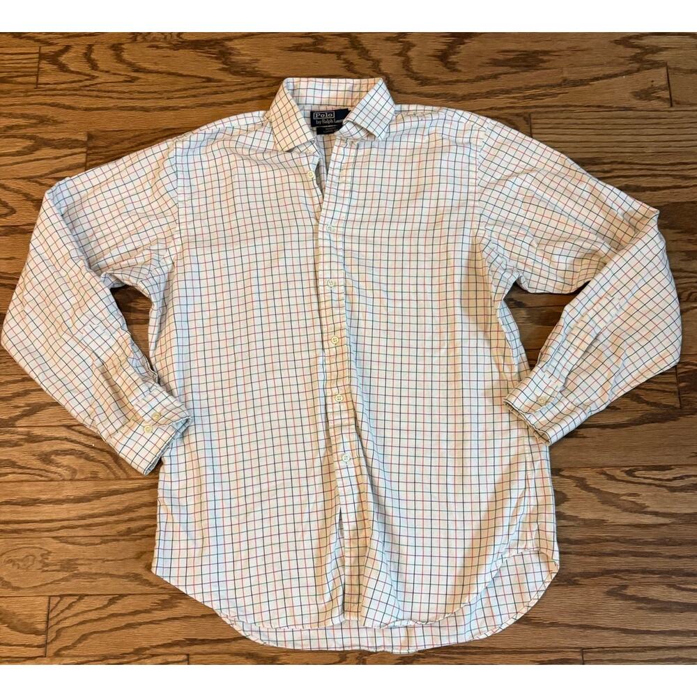 Polo Ralph Lauren Womens 16L Regent Classic Fit Button Down Top Multicolor Plaid